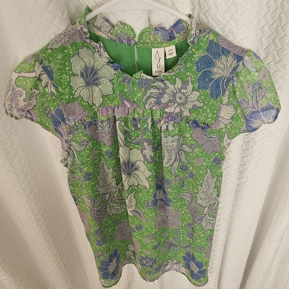 💵3/$20 Joie Green Flowy Boho Floral Print Blouse Sz Small - Picture 2 of 11